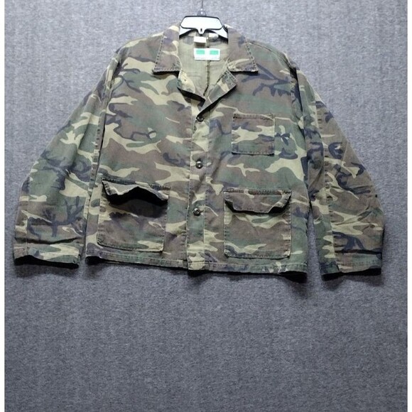 Vintage Game Winner Mens Large Hunting Jacket Wodland CamouCamouflageflage - Picture 1 of 8